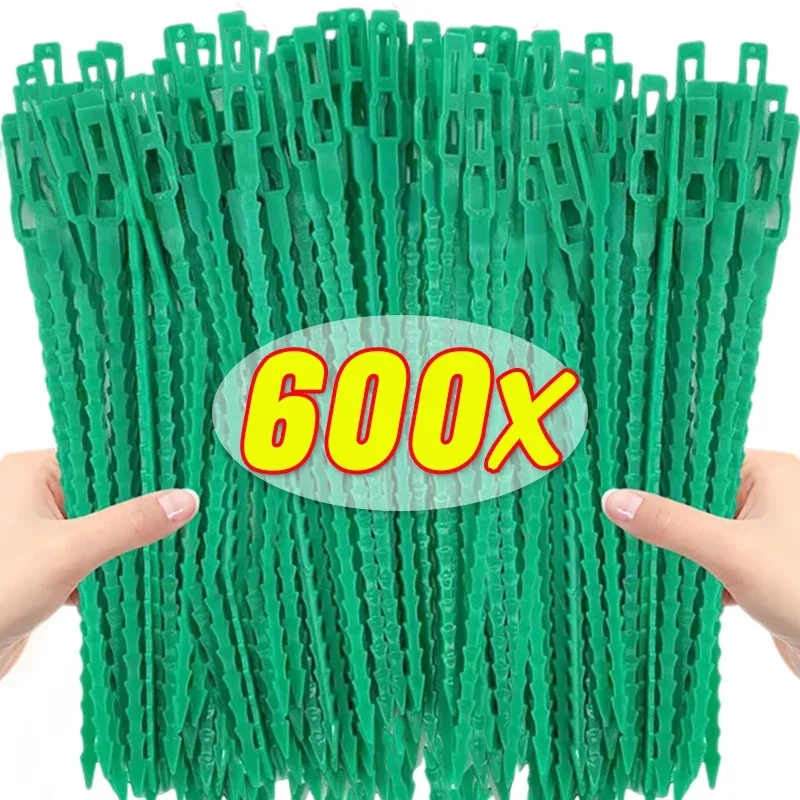 Reusable Garden Cable Ties Self Locking Plastic Cables Tie Plant Vine Support Fastener Organizer Wrap Rings Wholesale 13/17/23cm