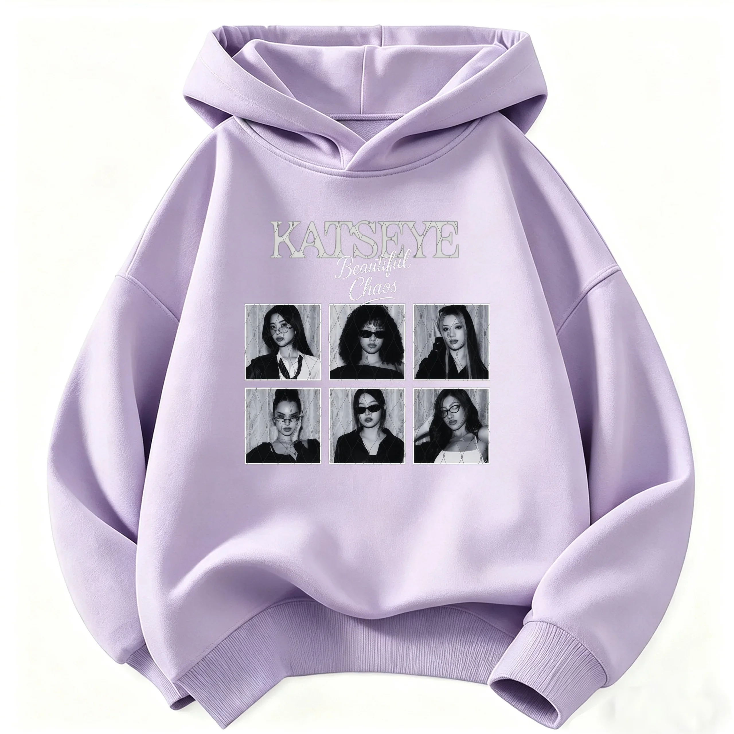 Kinder-KATSEYE-Hoodie, Mädchen und Jungen, lässiger Kapuzenpullover mit langen Ärmeln, modisches Grafikdesign, Pullover für Kinder, Alltags-Streetwear-Oberteil. – Detail 5