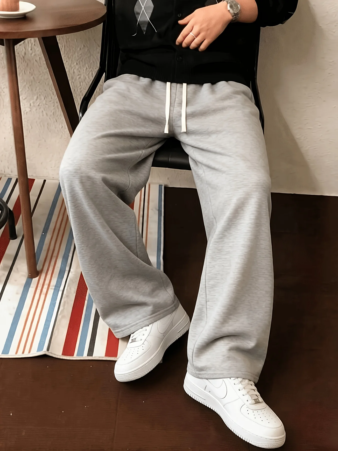 Herren Freizeithose mit Elastischem Bund und Kordelzug |   Bequeme Lange Hosen, Perfekt für Streetwear und Alltag
