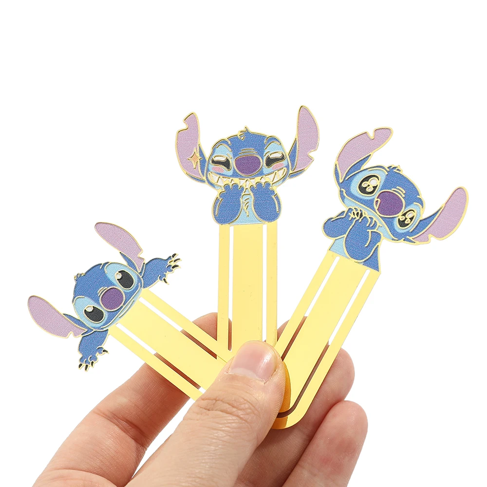 Ohana Stitch Fashion Bookmarks Stainless Steel Reading Book Bookmarks Boys Girls Student Teachers Gifts Exquisite Learning Tool