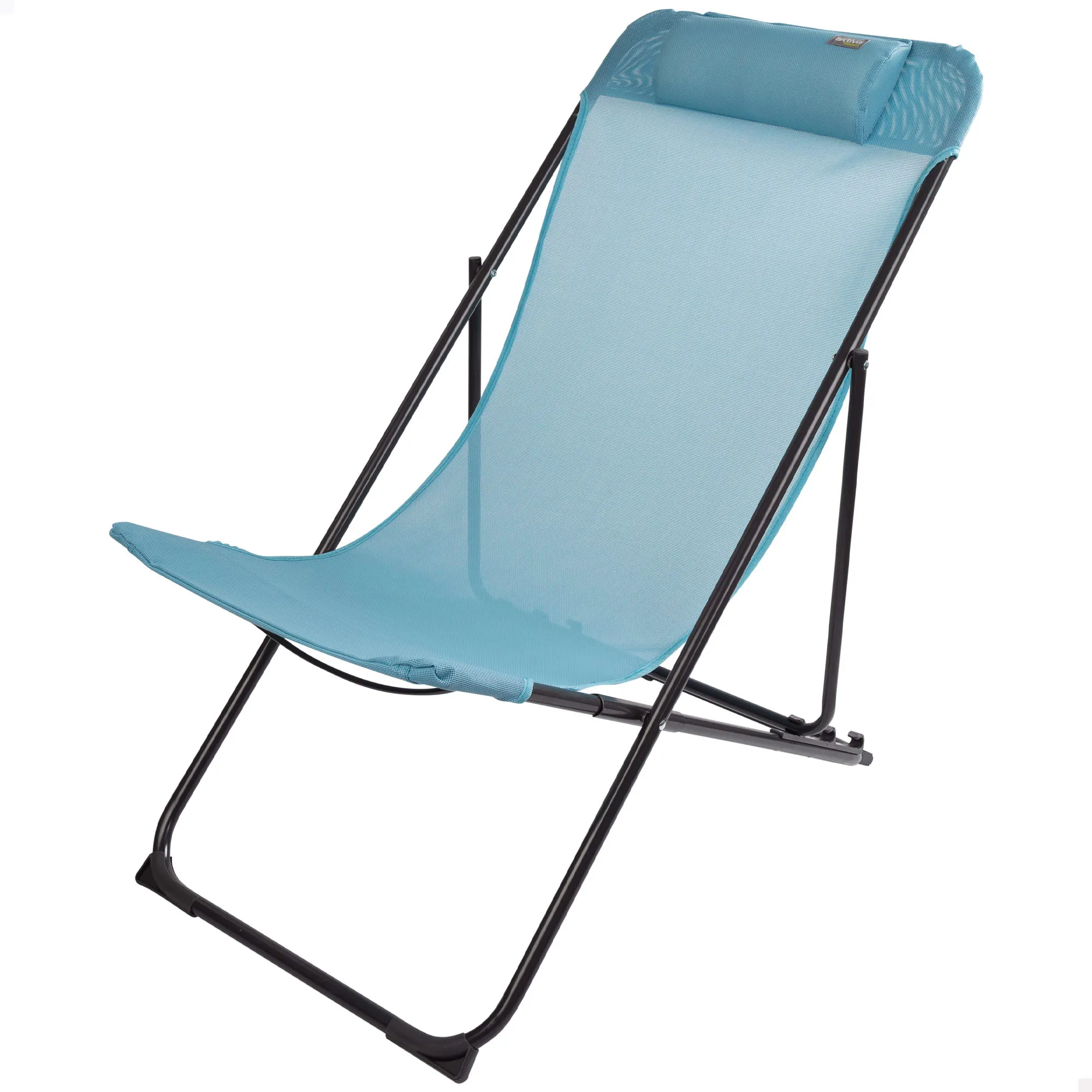 Gray folding garden deck chair with handle Aktive folding chair camping folding chair backrest folding chairs beach chairs lightweight folding camping chair portable chairs garden chair