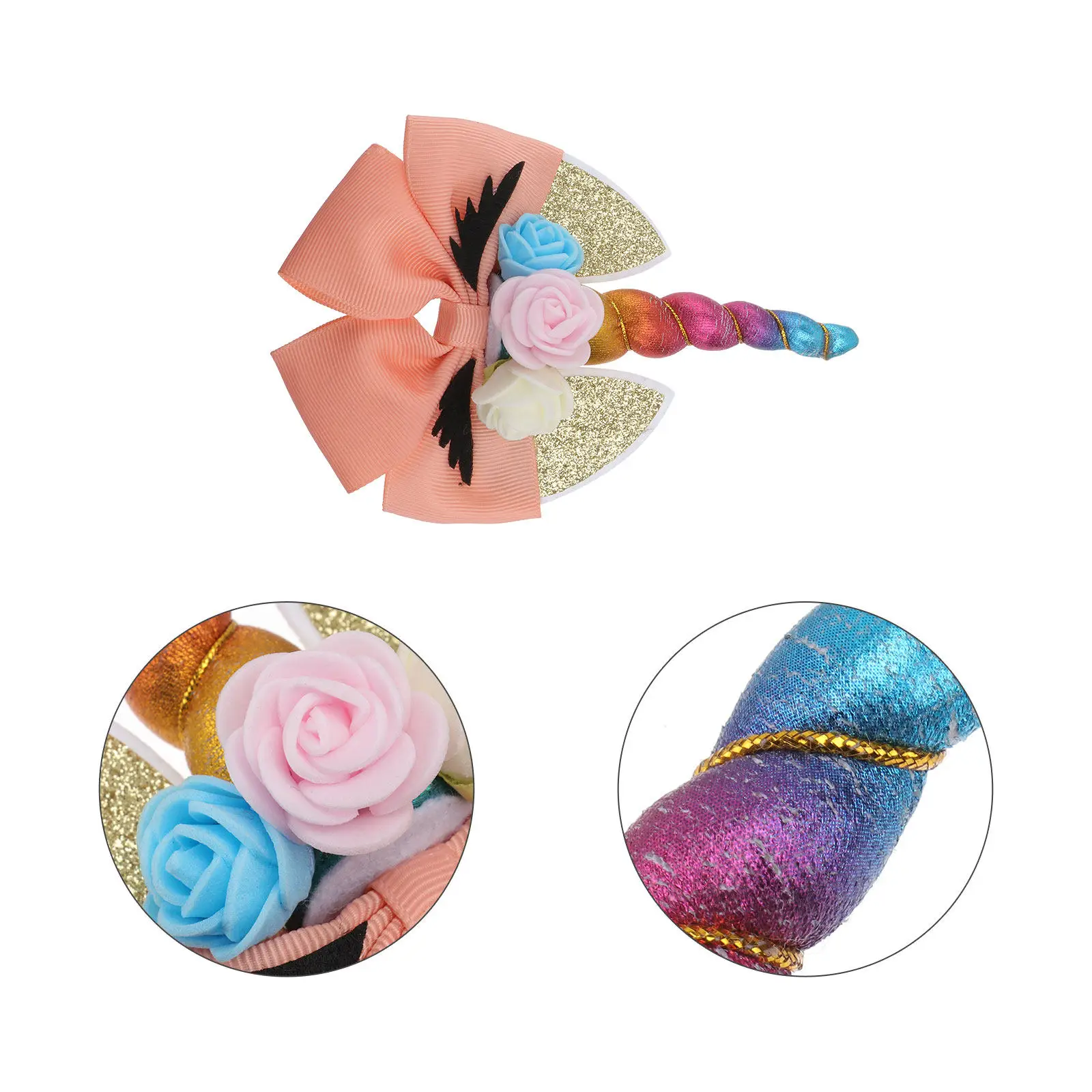 

Unicorn Pattern Hairpin Multicolor Lightweight Hairpin Birthday Party Hair Clip Hair Accessories Photo Prop