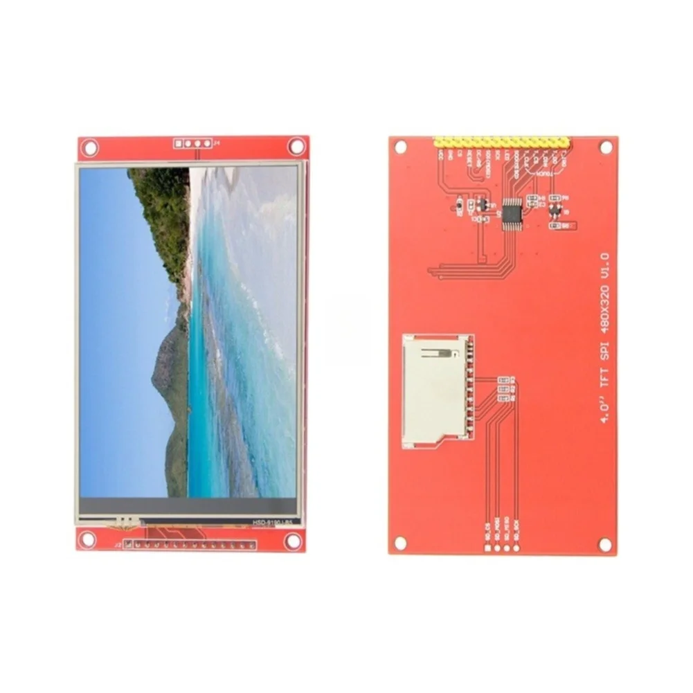 4.0 Inch For SPI TFT LCD with Touch Functionality 480x320 Resolution and For SD Card Slot for Rapid Prototyping Needs
