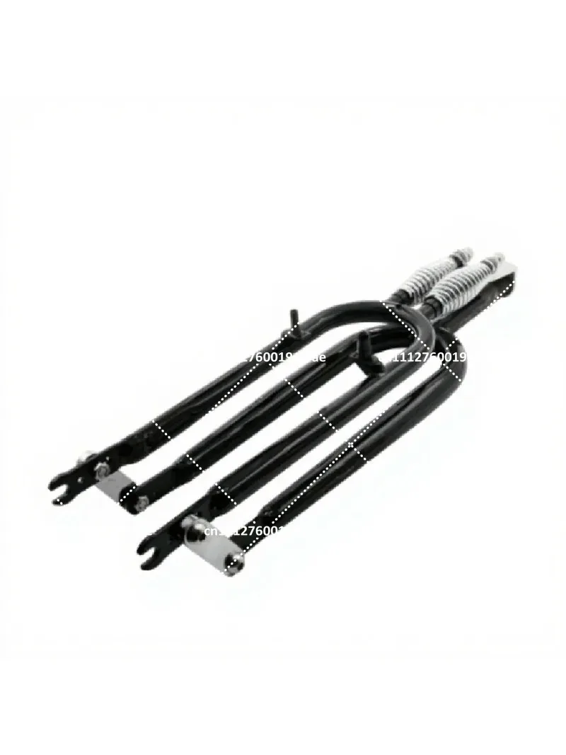 26 Inch Springer Fork Dual Spring V Brake Disc Brake Retro Cruiser Bicycle Fork 22.2160mm