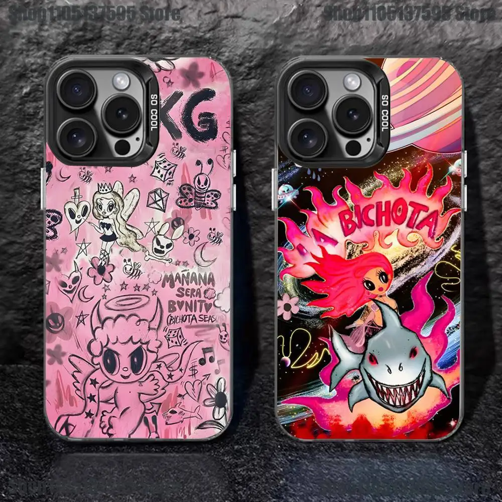 

K-Karol G Manana Phone Case For iPhone 17,16,15,14,13,12,11,Pro,XS,Max,Plus,Mini,SE Black Candy Matte Shockproof Cover