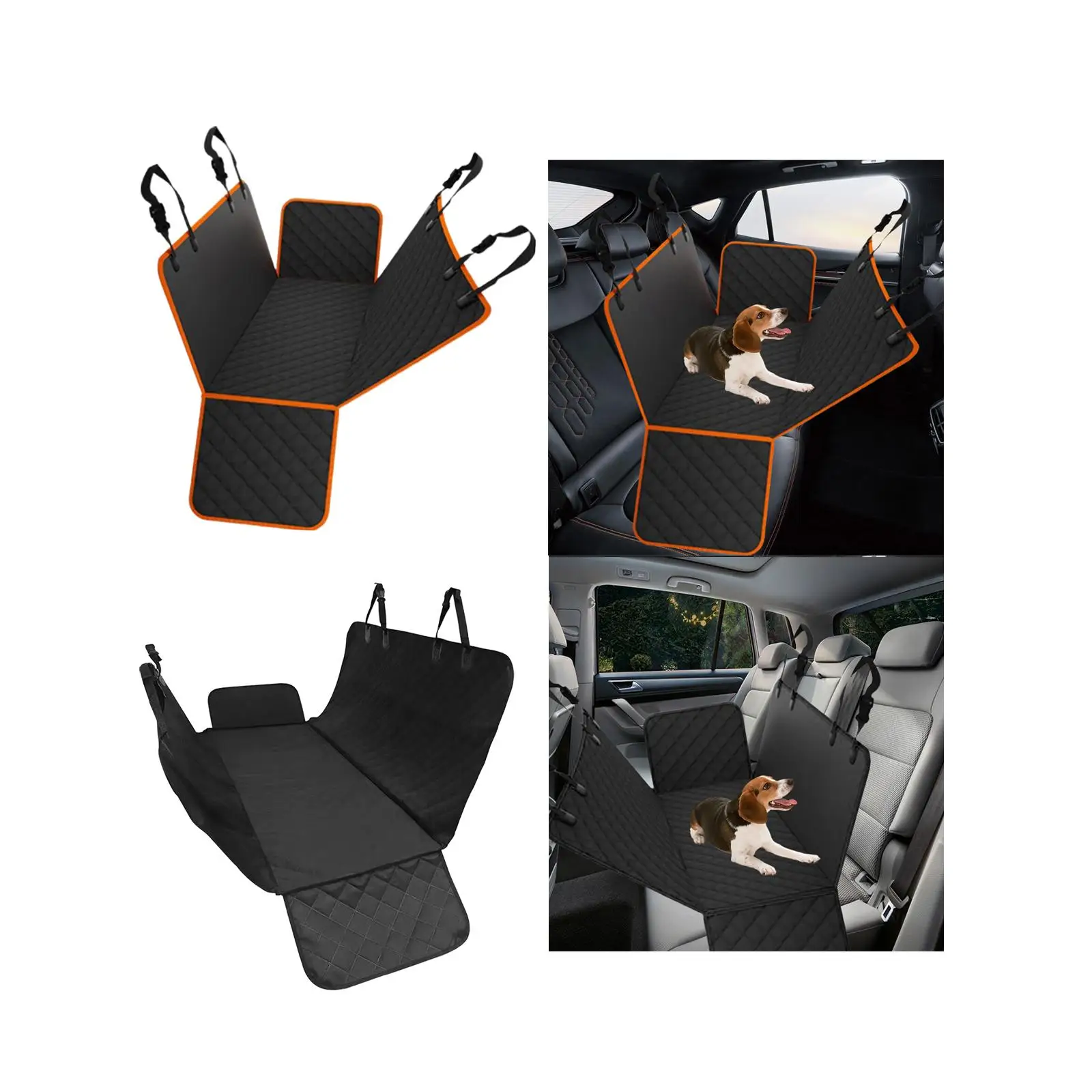 Dog Car Seat Cover Backseat Protection Durable for Dog Travel Scratch Proof Back Seat Cover for Dogs for Trucks Cars Suvs