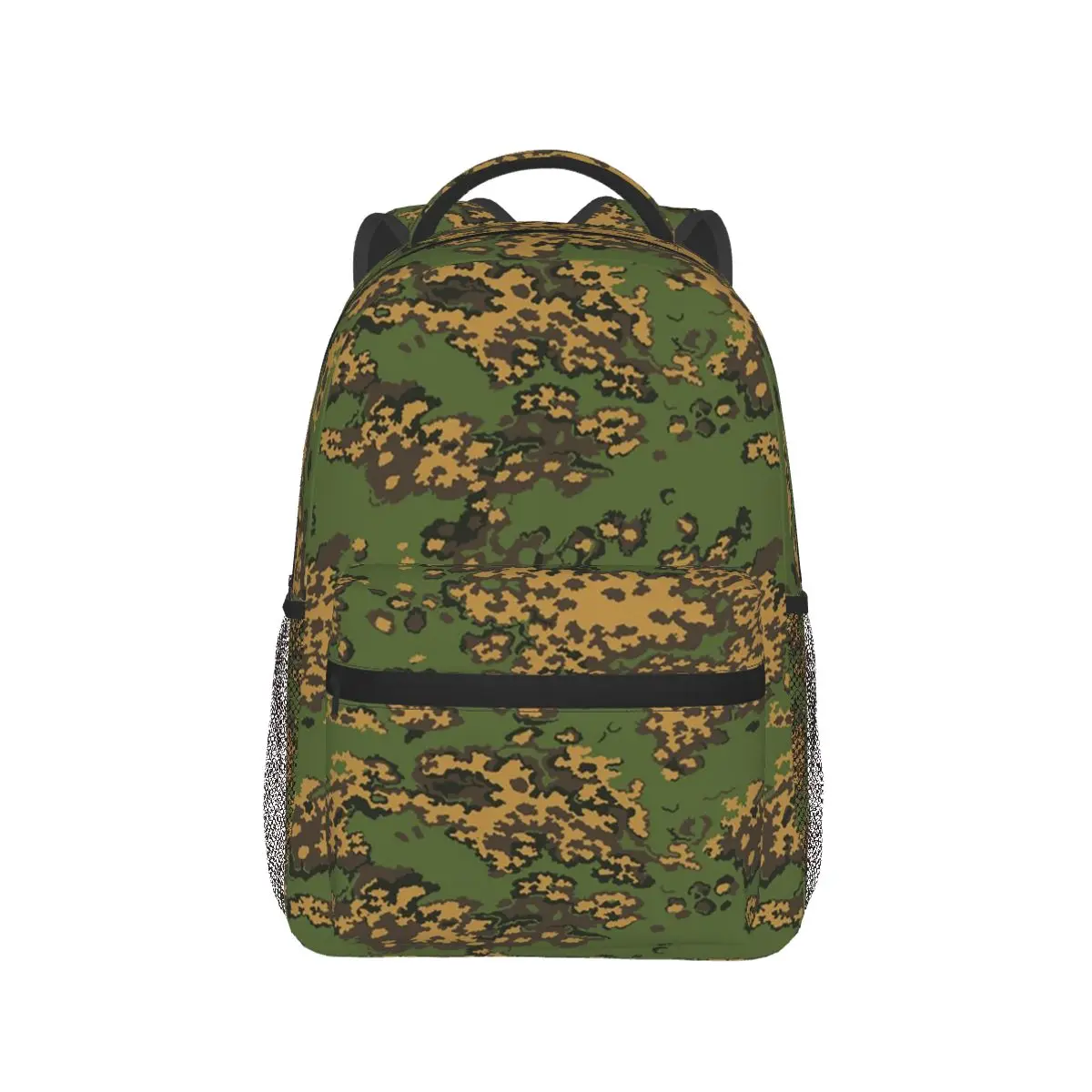 Splintertarn Deutscher WW2-Tarnrucksack, Militär-Camouflage-Rucksack, Tagesrucksack für Jungen und Mädchen, Büchertasche, Schultasche, Umhängetaschen für Männer und Frauen