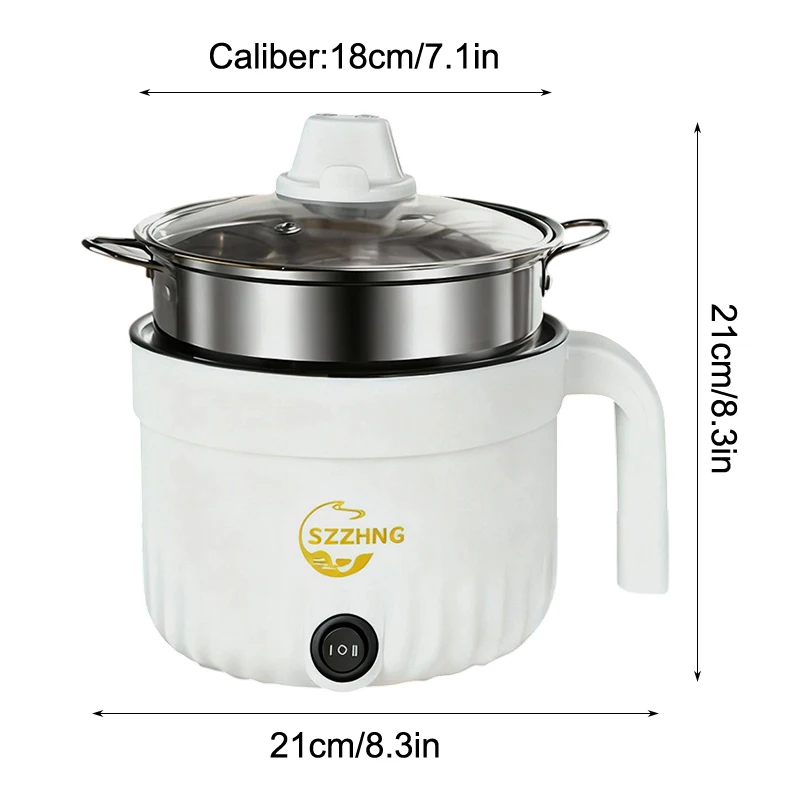 NEW Mini Rice Cooker With Steamer Small Non Stick Hot Pot Multil Lutuan Ng Kanin 1.8L Cheap Rice Cooker Electric Heating Pot