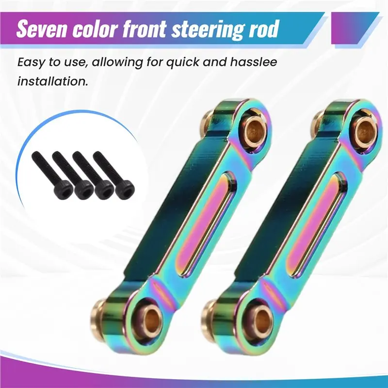 ABUM-For MJX 1/14 Scale RC Car Front Steering Tie Rod Upgrade Kit- Works Models 14301/14302 14303 14304 Accessories