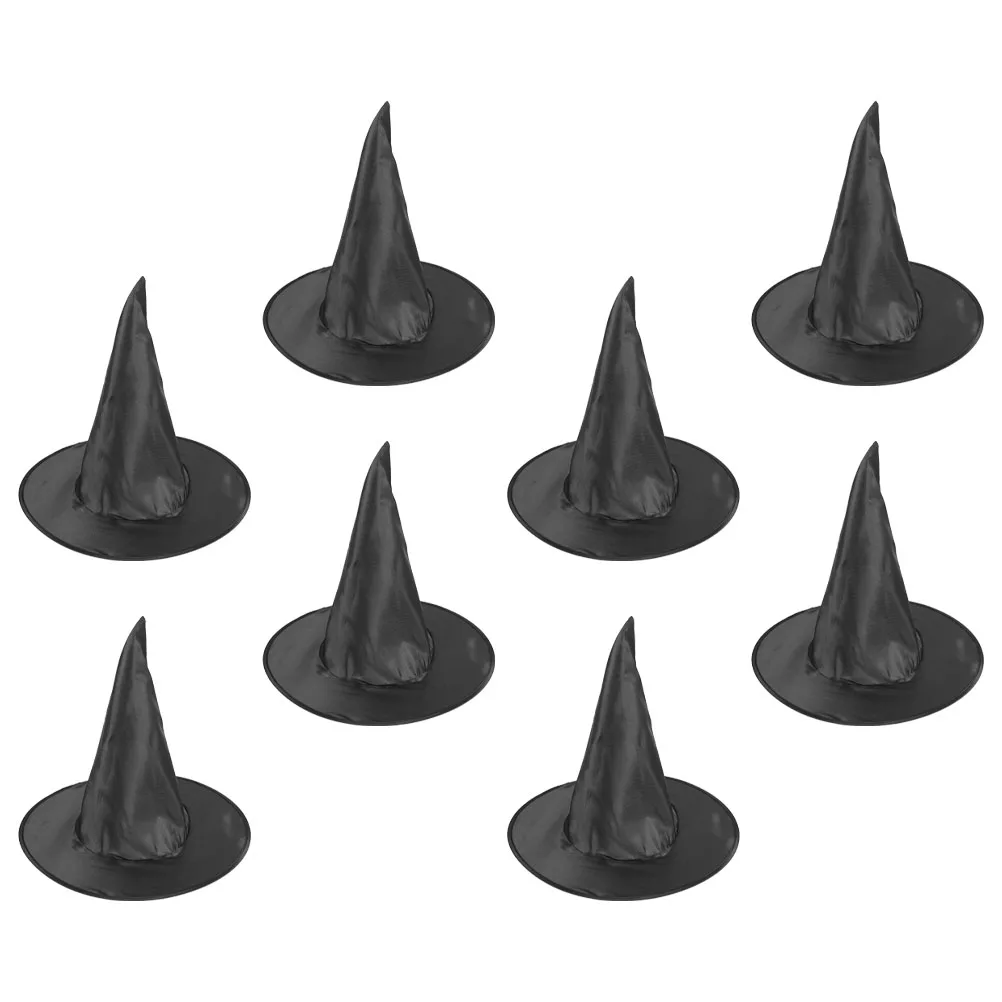 

8 Pcs Wizard Hat Caps Party Cosplay Decorative Hats for Men Halloween Decoration Celebration Costumes Folding