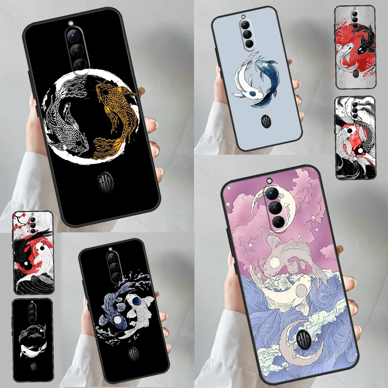 Koi Fish Yin Yang Case For Red Magic 9 8S 8 Pro Plus Cover For ZTE Nubia Red Magic 6S 7S 6 7 Pro 6R 5S 5G