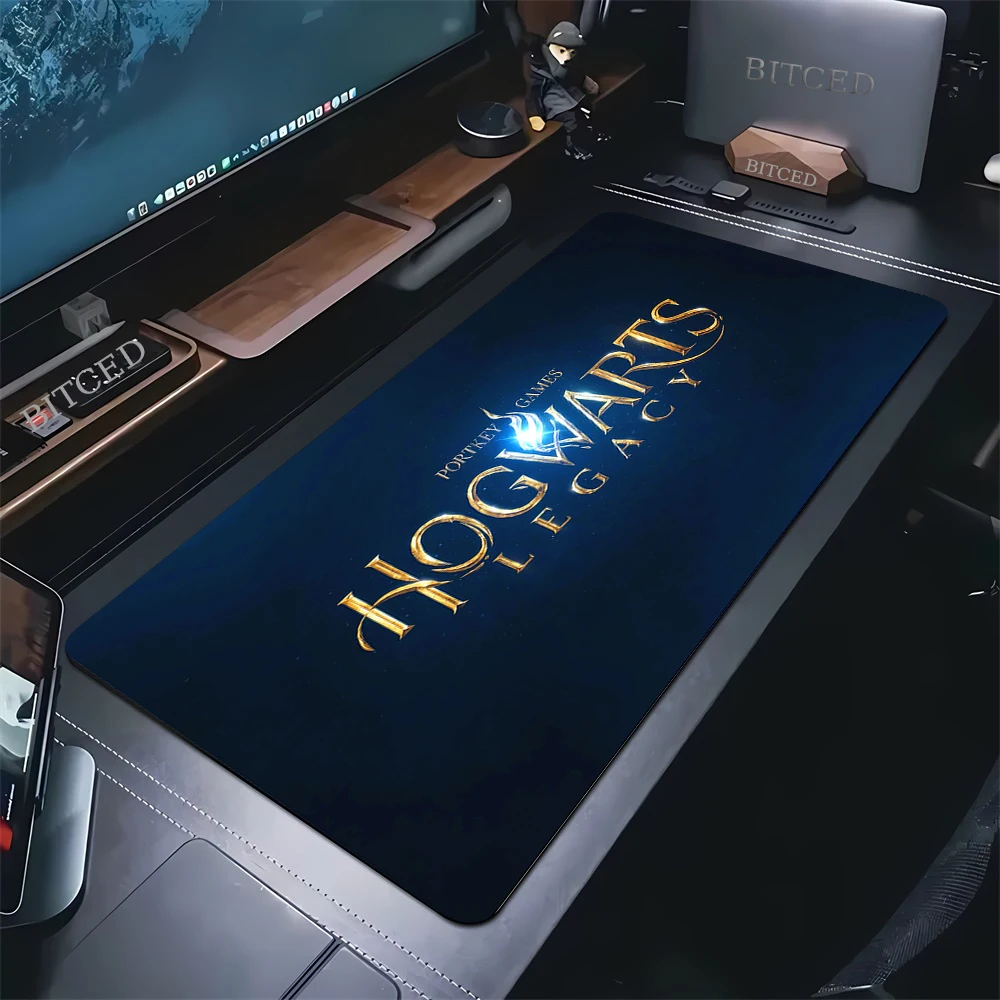 H-Hogwarts Legacy-alfombrilla para ratón, accesorios para ordenador de oficina, alfombrilla de escritorio, teclado, Gaming, Pc, Xxl, alfombra grande