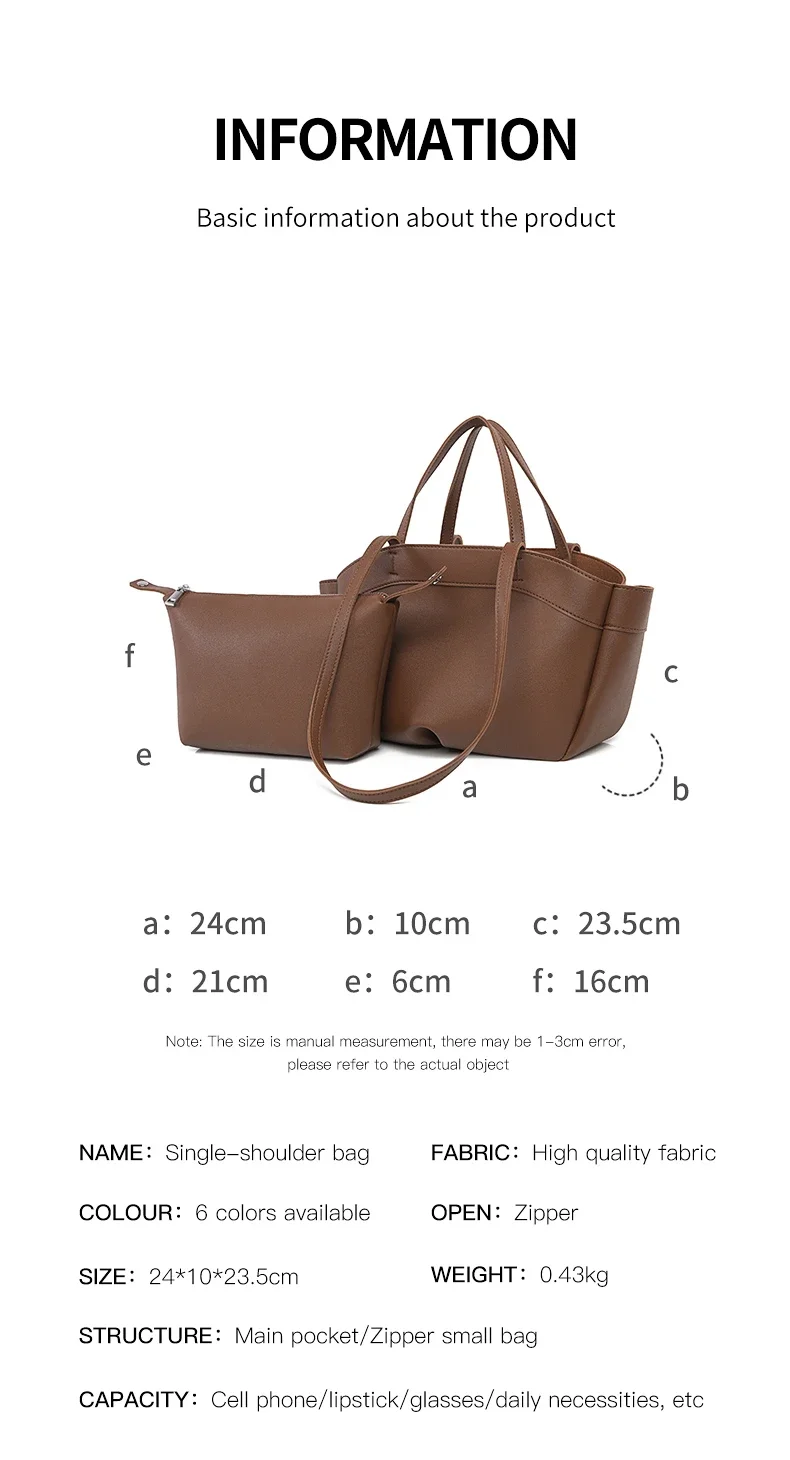 Premium Structured Tote Bag for Women – Elegant  Top Handle & Shoulder Strap, Luxury Leather Handbag for Work & Everyday