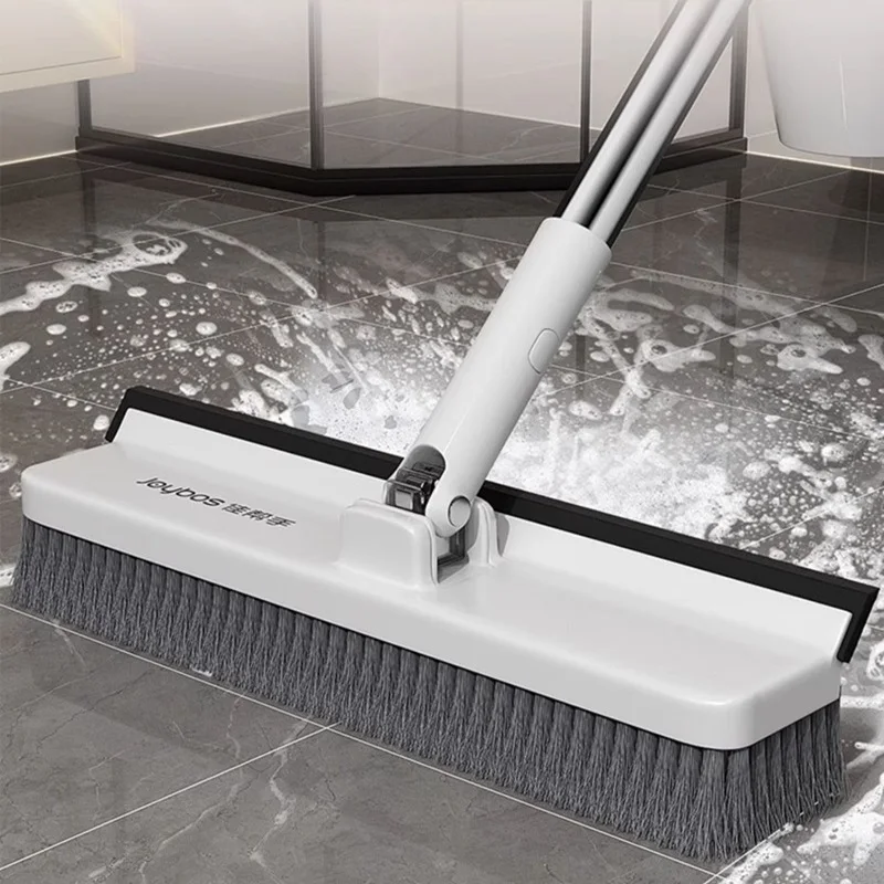 

Joybos 135cm Floor Cleaning Brush Gap Wall Wash Brush Extended Kitchen Toilet Cleaning Silicone Scraper 180°Rotatable Brush Head