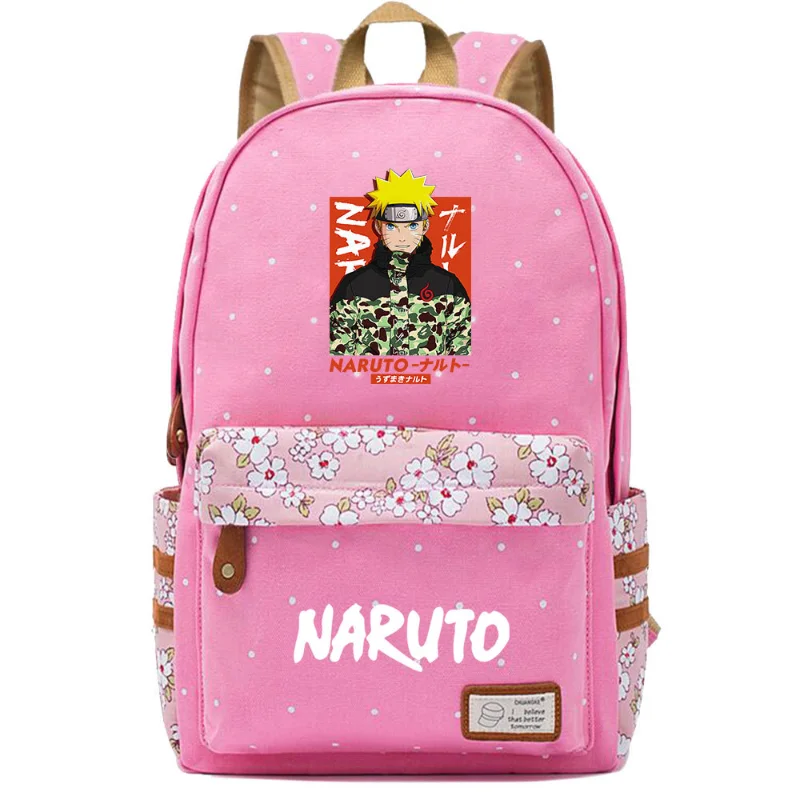 Naruto New Cartoon Student Schoolbag Large Capacity Casual and Lightweight Shoulder Pad Waterproof Stain Resistant Backpack