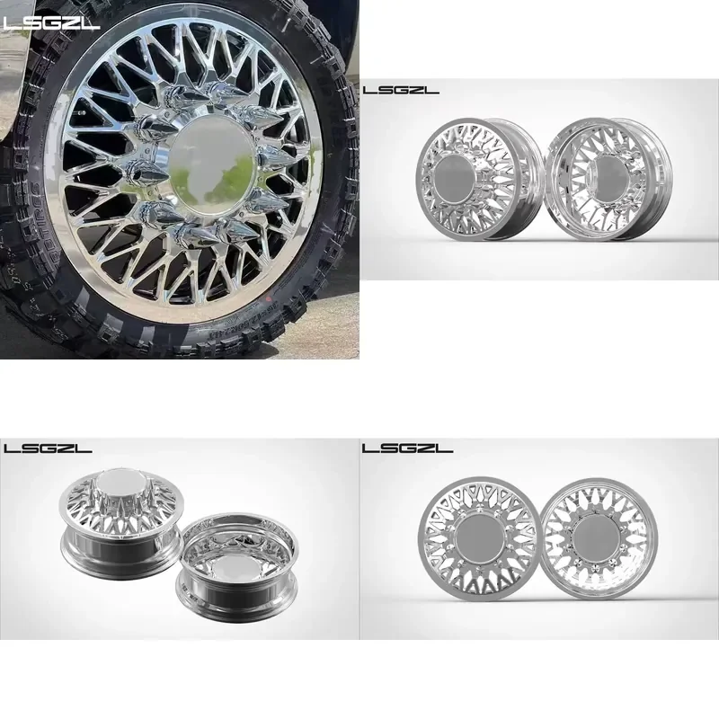 

i LSGZL Custom Forged Dually Wheels 10x225 8x180 8x170 8x6.5 6x5.5 6x139.7 OffRoad Wheels 22 24 26 Inch Truck Wheels for gmc