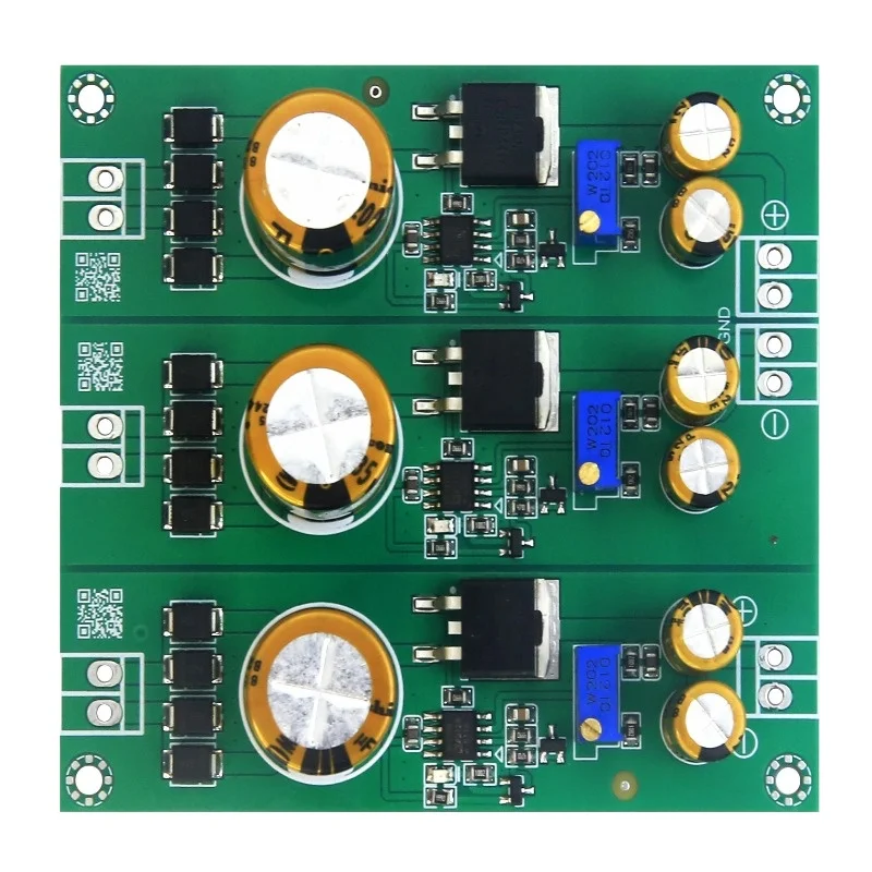 3-channel dc regulated power supply board kit, dual positive and negative voltage, hi-fi multi-output ±12v 5v