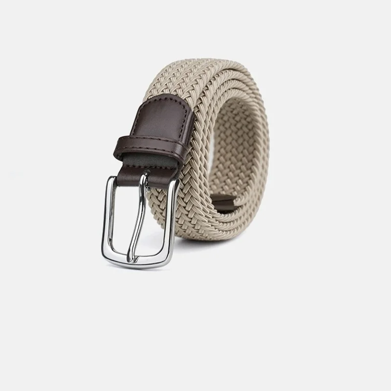 

Эластичный пояс без отверстий для мужчин; тканый эластичный пояс для брюк для гольфа