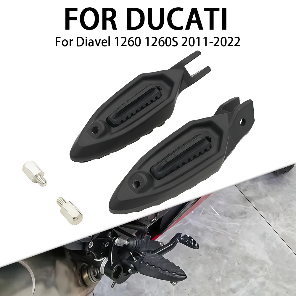 

For DUCATI Diavel 1260 1260S Diavel 1200 1200S Diavel Carbon 2011 - 2022 Motorcycle Front Footrest Foot Pegs Pedals Footpegs