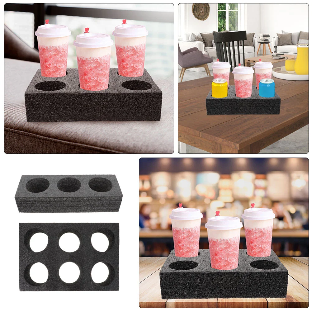 Multi Holes Cup Holder Foam Cup Carrier Tray Drink Carrier Takeout Cup Tray Beverage Packing Tool