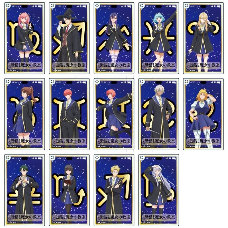 Spica Virgo Claude Sirius Aria Aquarius Hana Sasorijo Cute Acrylic Keychain Charm Anime Merch Toy Gift D