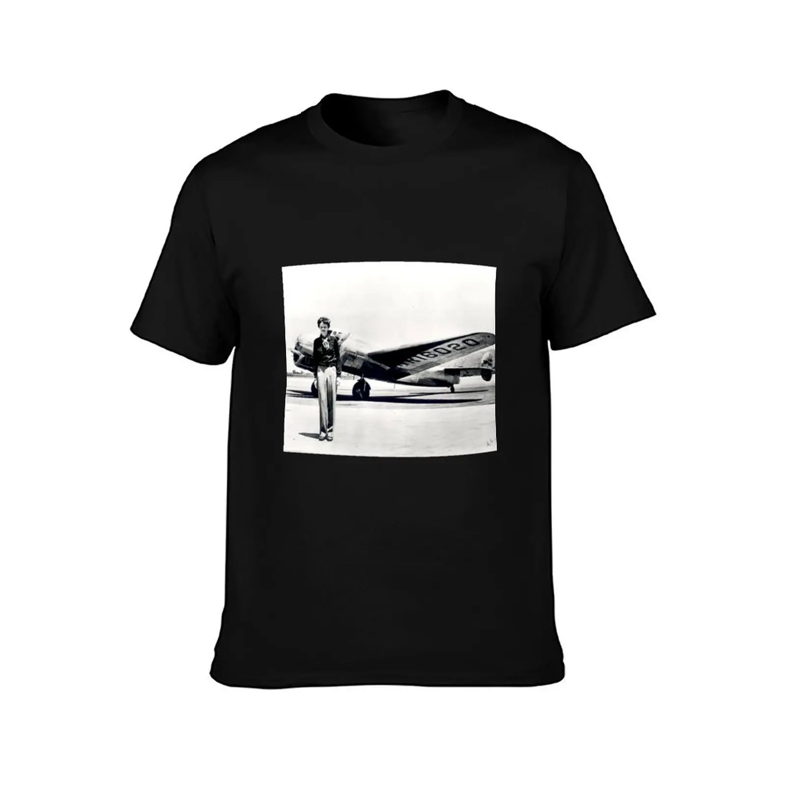 512. Earhart Crosses the Atlantic T-Shirt t shirt for man 100 percent cotton T-Shirt