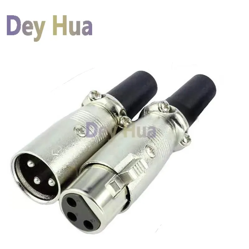 100/10/1PCS Xlr 3Pin, 4pin, 5Pin, 6Pin, 7Pin Female Male Jack + Plug Speaker audio microphone dvd pair plug connector, adapter