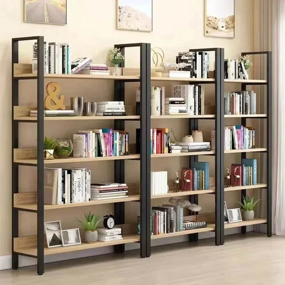 Living Room Bookshelf Household Floor Standing Bookcase Modern And Simple Display Cabinet Large Capacity Office Shelf Organizer