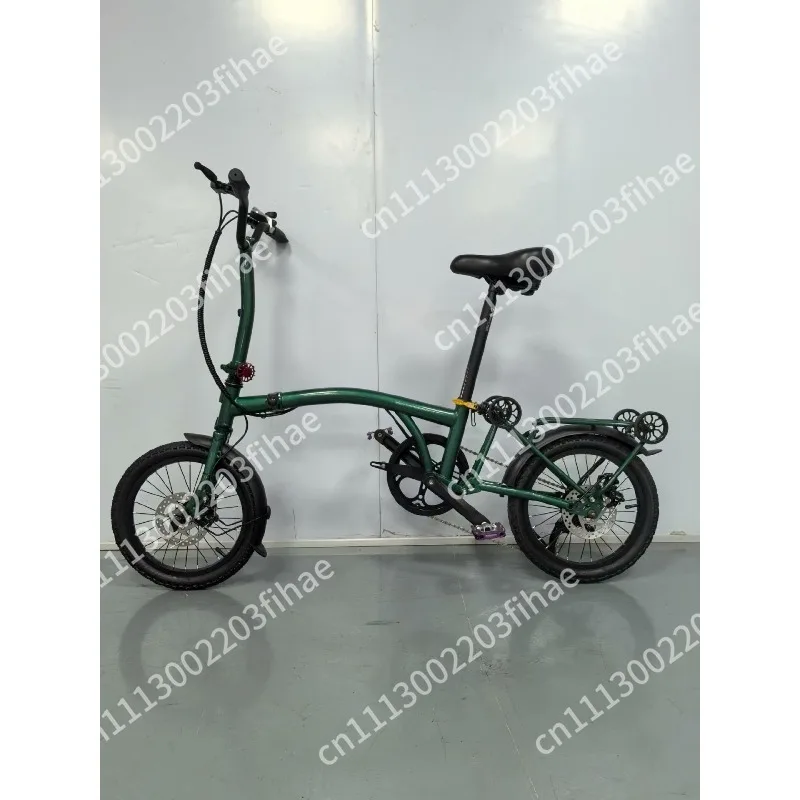 New small cloth folding bicycle 16 inch three folding bicycle lightweight Internet celebrity folding bicycle 7 speed portab