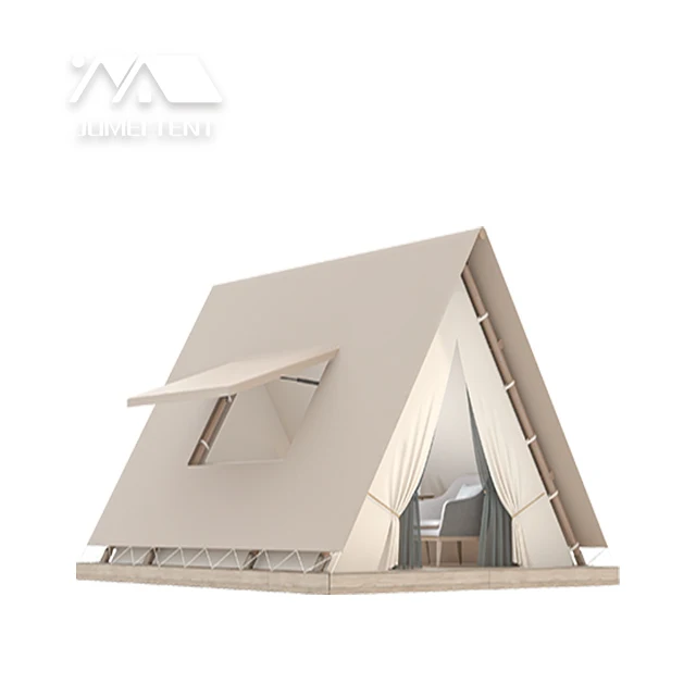 Triangle Tent A18 Safari tent for camping glamping homestay tourist hotel with 550g canvas