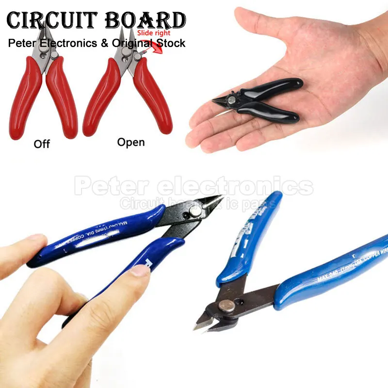 (1pcs) 170 Blue Pliers Mini Black Red Electronic Pliers Diagonal Pliers DIY Special Pliers Handheld Tools