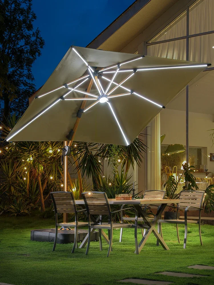 Outdoor sunshade courtyard umbrella garden villa terrace Chengdu direct outdoor solar energy