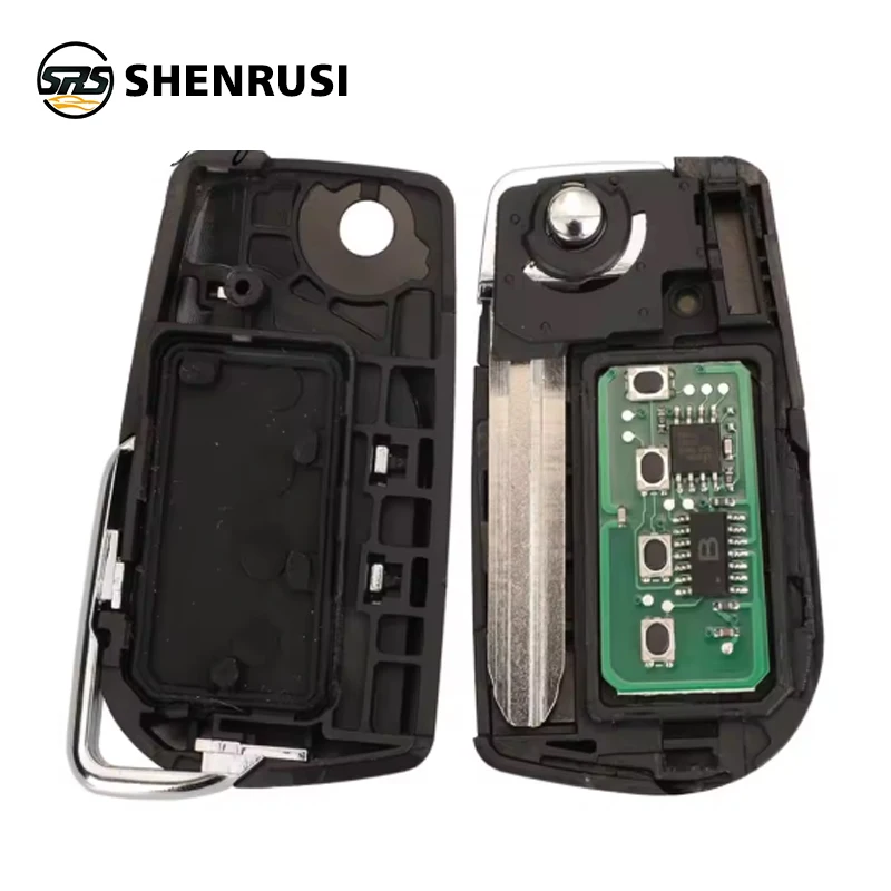 รีโมทกุญแจรถยนต์ SHENRUSI รุ่นอัพเกรด Flip HyQ12BBY ความถี่ 314.4Mhz ชิป 4D67 /G สำหรับรถยนต์โตโยต้า แคมรี่ อวาลอน โคโรลล่า แมทริกซ์ RAV4 เวนซ่า ยาริส