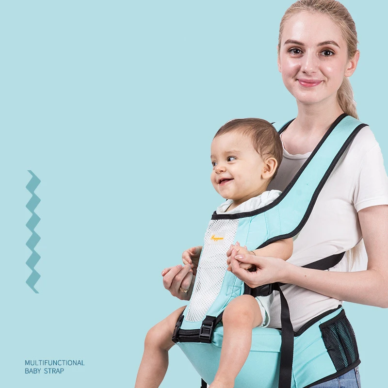 

New 0-36 Months 20kg Storage Kangaroo Ergonomic Hipseat Baby Carrier Sling Hip Waist Stool Seat Backpack Wrap for Newborns Mom