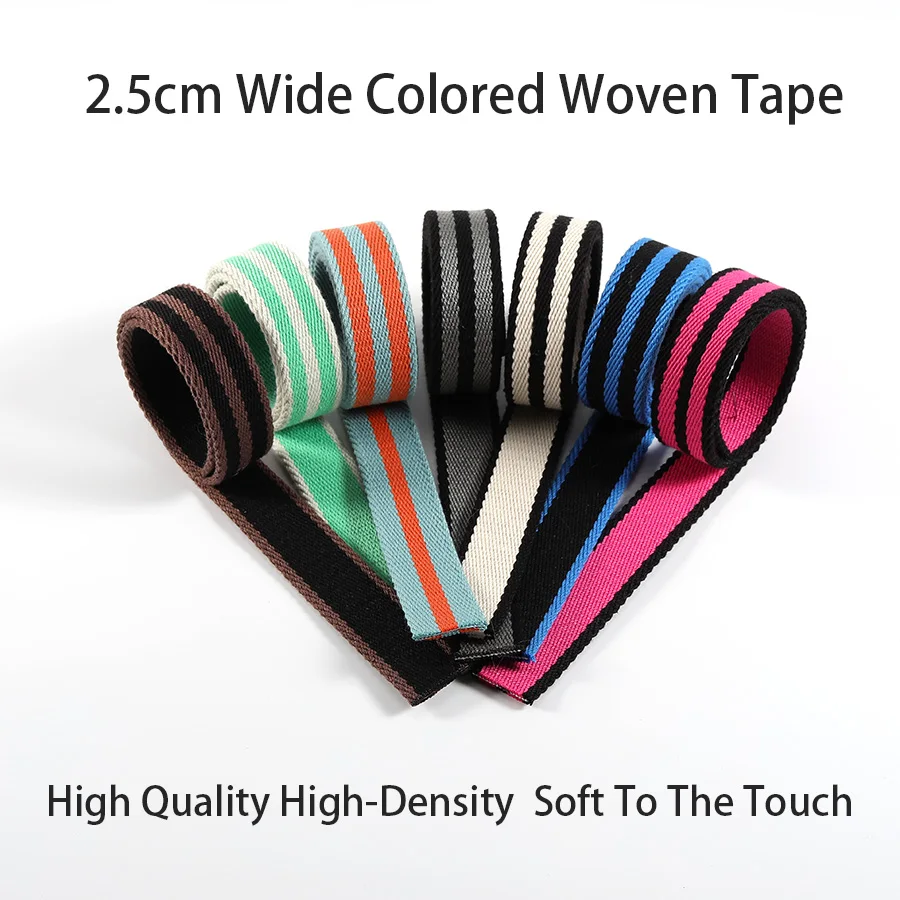 Hot 2.5cm wide and narrow woven high-density thick canvas strap, suitable for Evelyn MINI bag shoulder strap accessories