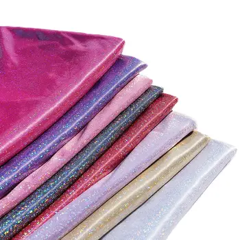 螢光閃亮雷射針織彩色舞台婚禮裝飾布 DIY縫紉布料 10 最佳銷售 水晶織物 - №4