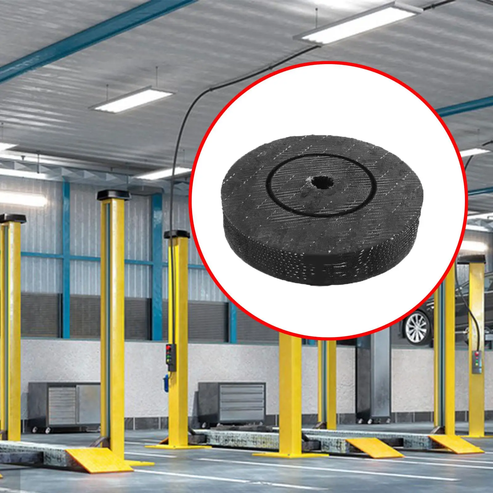 Car Lift Rubber Pad Practical Anti Slip Sturdy Automotive Heavy Duty Rubber Arm Pad Lift Accessory for Car Truck Hoist Auto