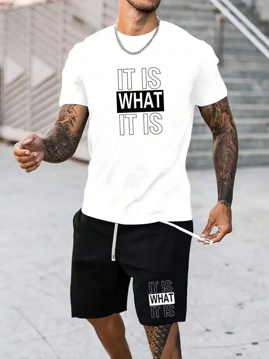 Stylish Men's Casual Summer Suit Set