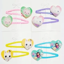 Gabby Dollhouses Girls Kawaii Hair Clip Cartoon Cute Hairpin Kids Anime Creative Headwear Fashion Jewelry Head Accessories Gifts