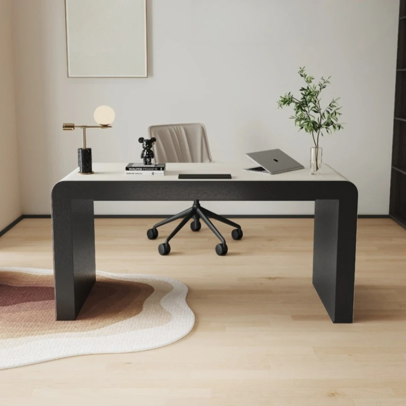 Advanced modern minimalist desk Italian minimalist home study desk living room light luxury computer desk writing