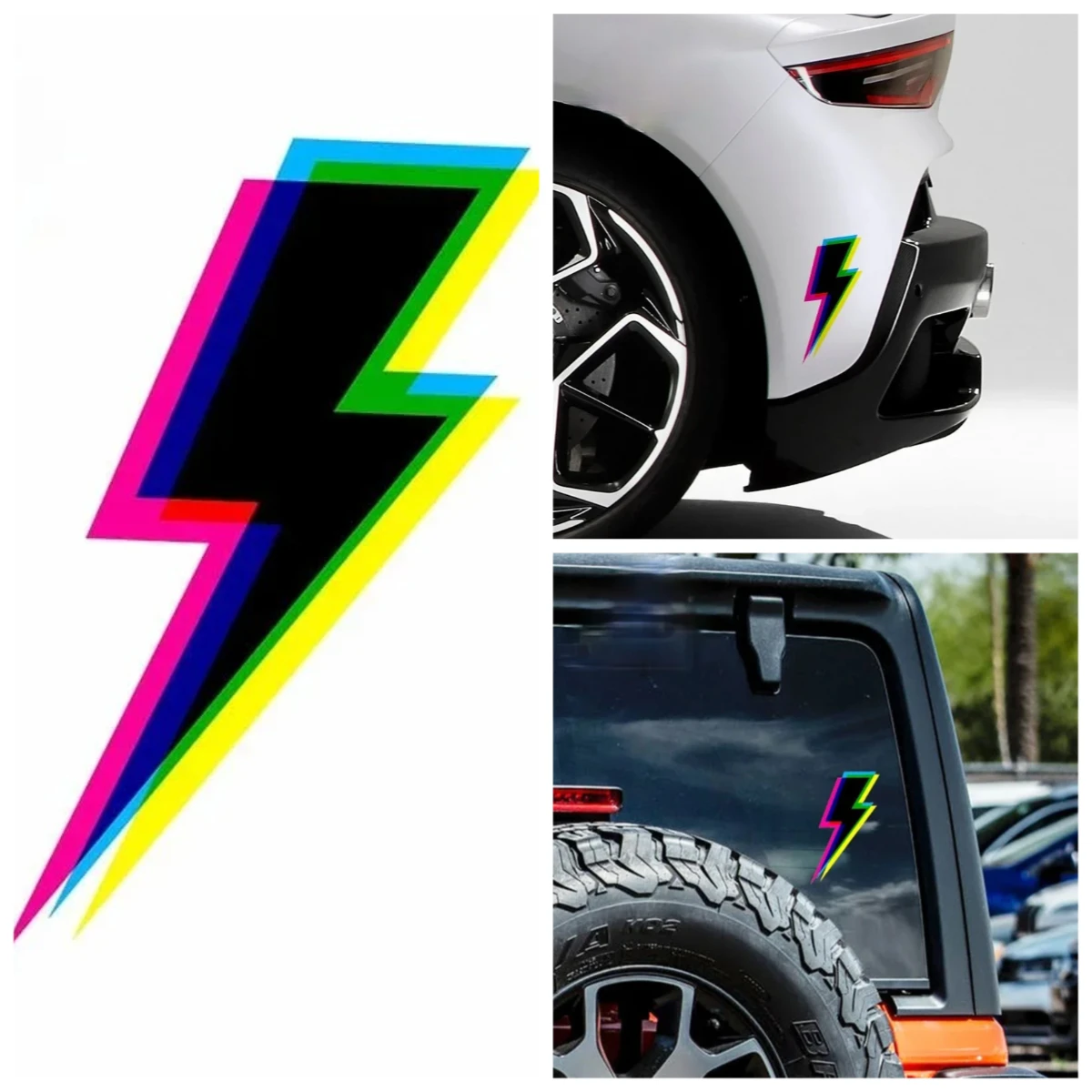 

Lightning Personalized Modification Flames Sticker - Door & Bumper Scratch Cover Decal
