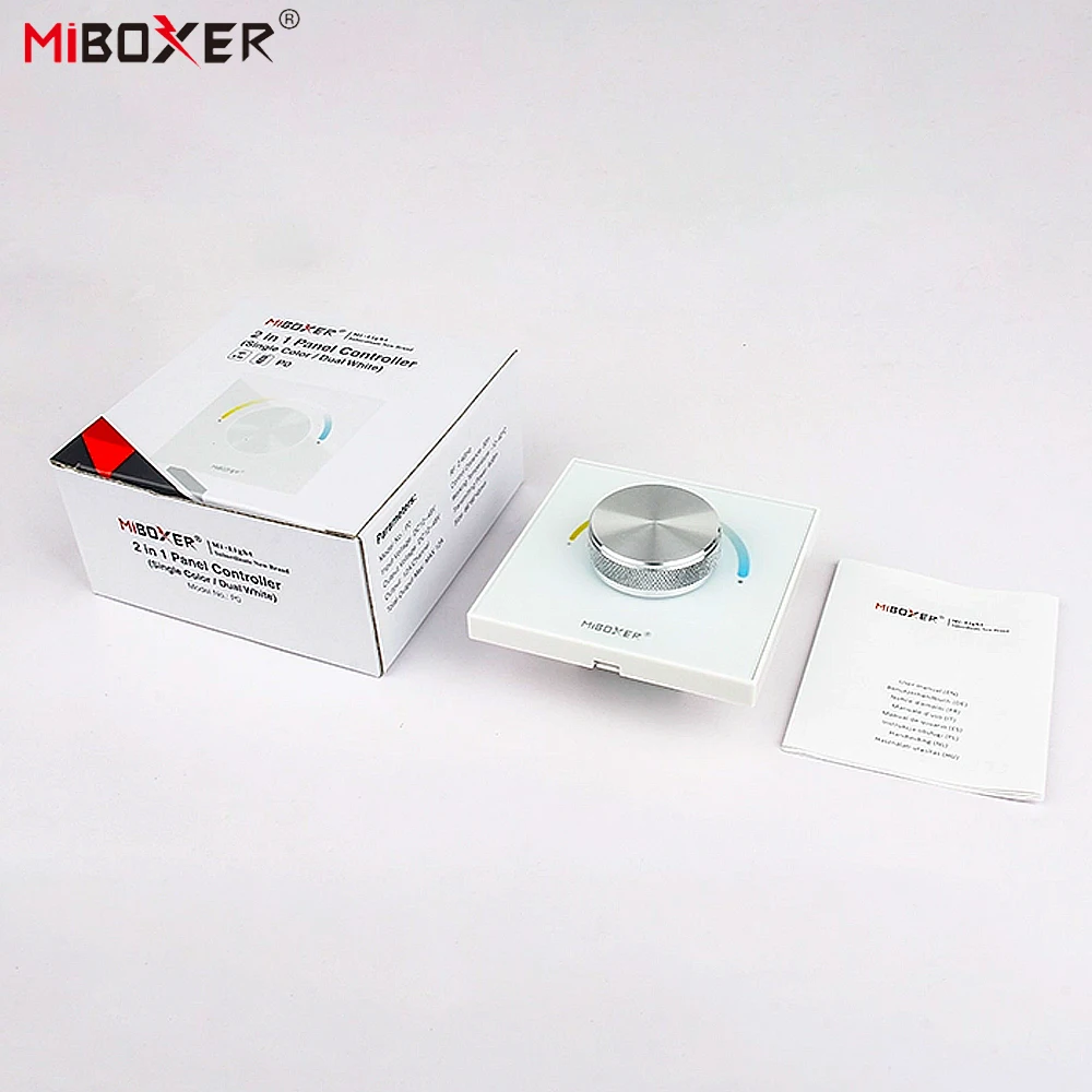 Miboxer P0 DC12-48V Knob Smart Tuya 86 Panel Remote Color Temperature Brightness Dimming Switch Controller For LED Lamp/strip