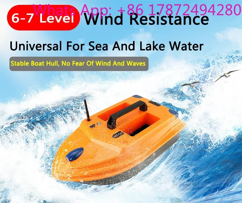 GPS Remote Control Fishing Bait Boat 500M Dual Motors 3KG Load Auto Cruise Constant Speed One Key Return
