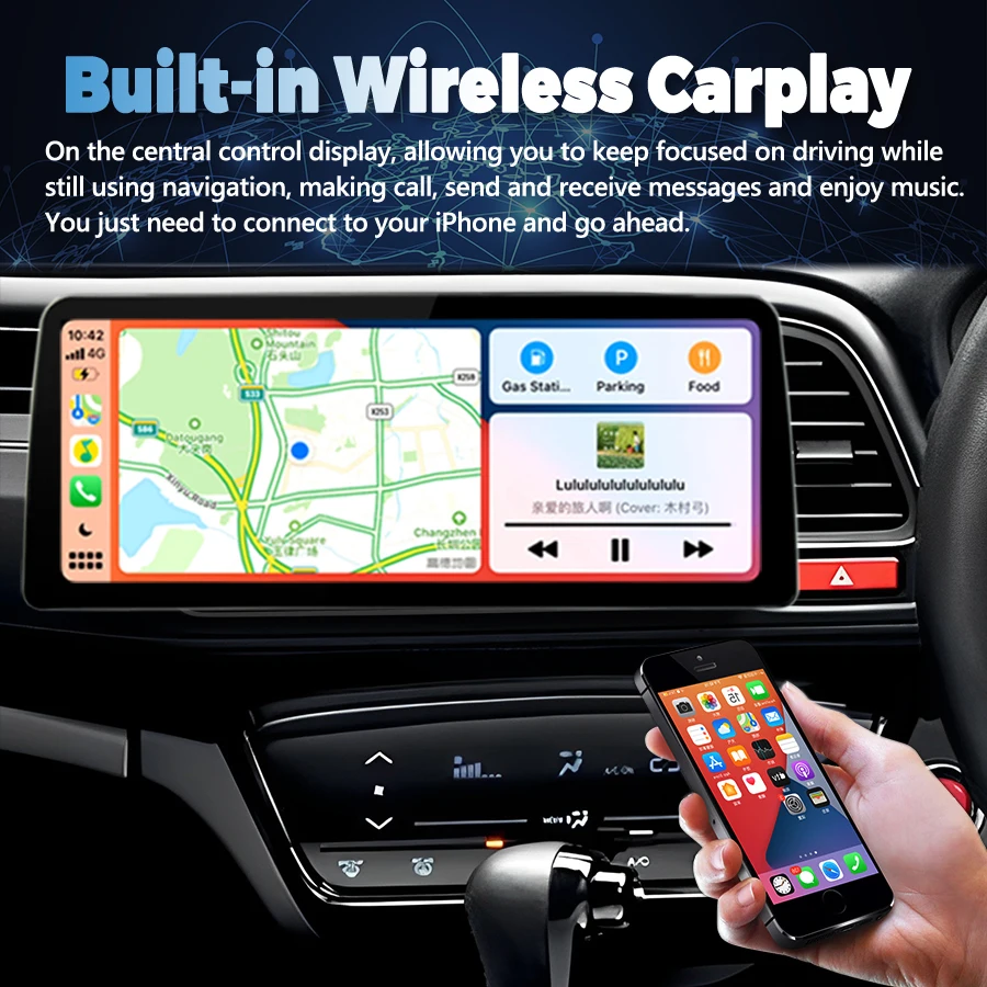 Lecteur vidéo de voiture Android 14, écran large de 12.3 pouces, radio stéréo pour Honda VEZEL HRV 2015 2018 RHD, limitation GPS, unité principale Carplay