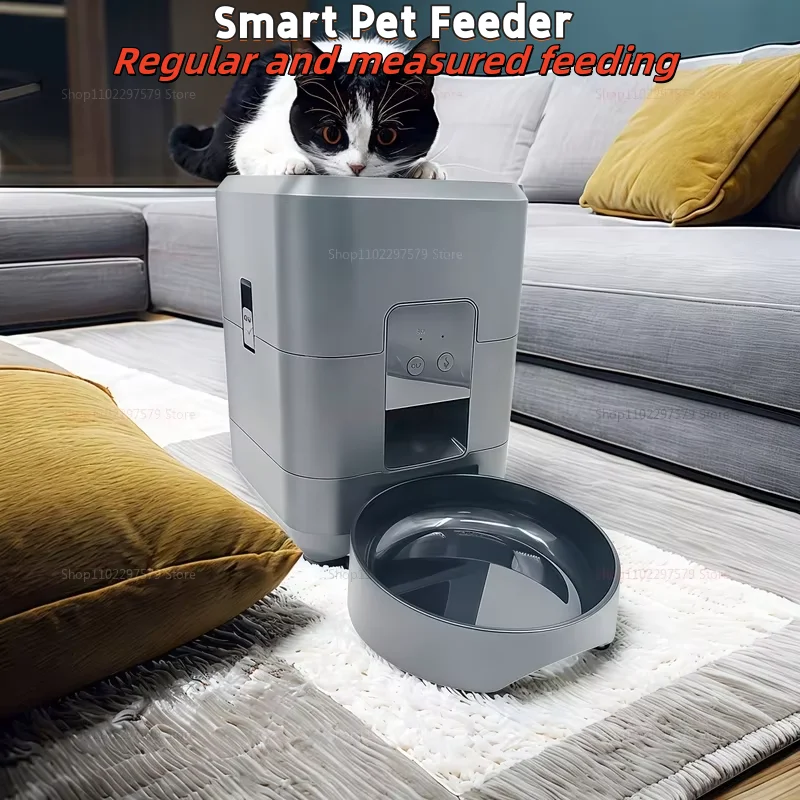 【セール中】2025年最新 スマートペットフィーダー 2L WiFi自動給餌器 猫犬用 スローフード 定時定量給餌 ペット用品