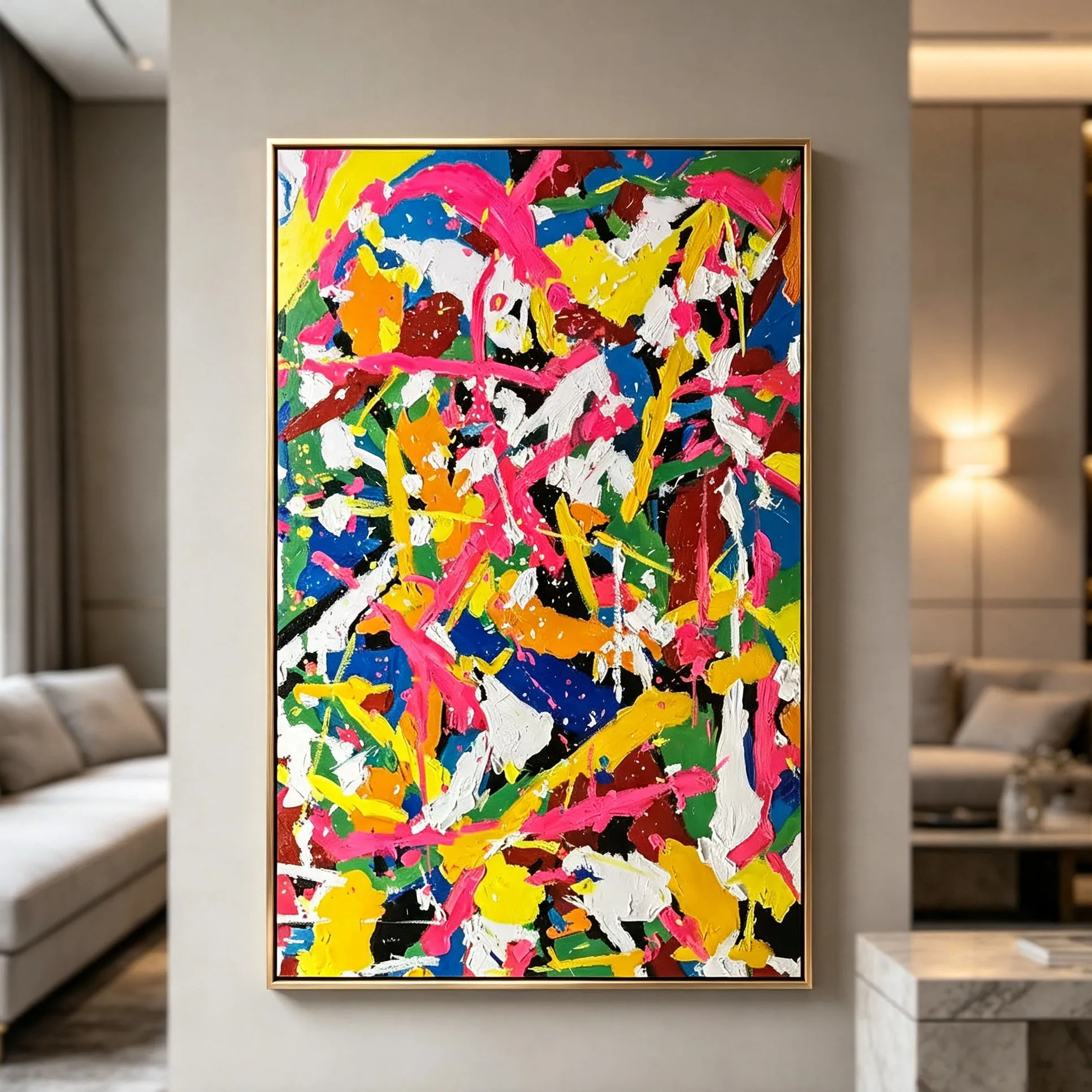 100% ручная роспись маслом с г – обзор и цена Abstract Oil Painting