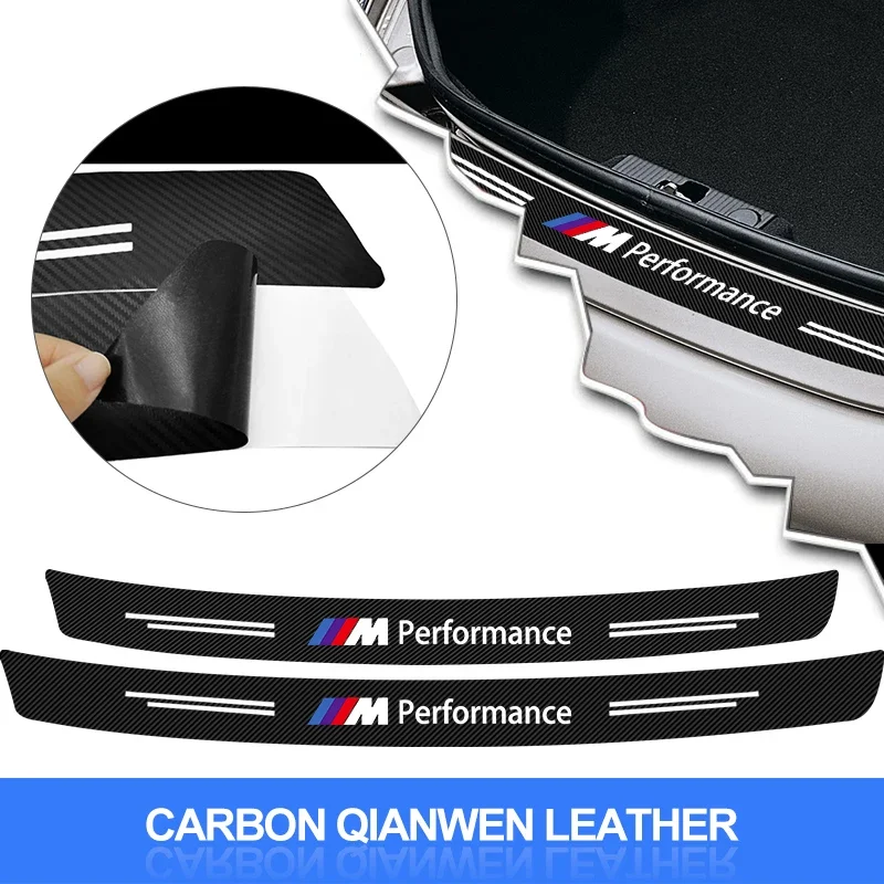 Carbon Fiber Car Trunk Bumper Protective Sticker Decal for BMW X1 X3 X4 X5 X6 X7 Z4 E90 E60 E53 E39 E36 E34 E46 E61 F10 F20 F30