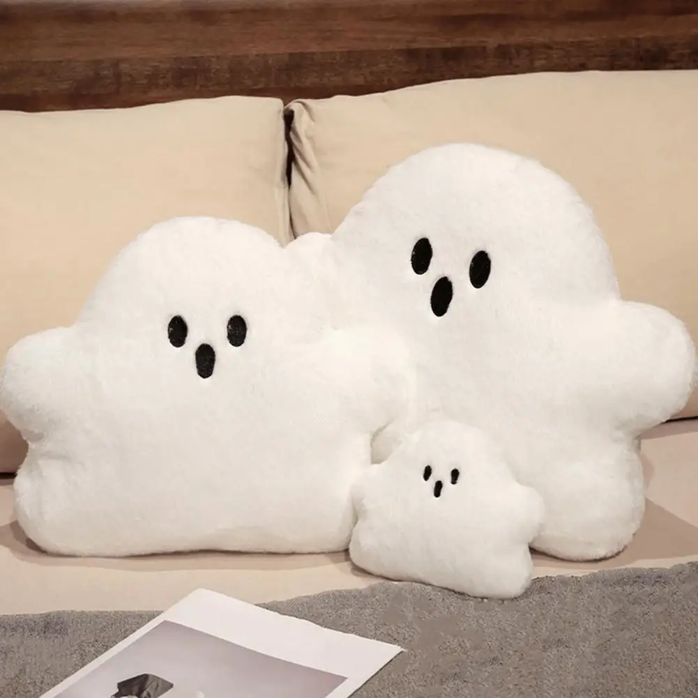 Sleep Pillow Halloween Party Ghost Pillow Soft Fabric Plush Toy for Kids Washable Sofa Decoration Sleep Companion Cartoon Ghost