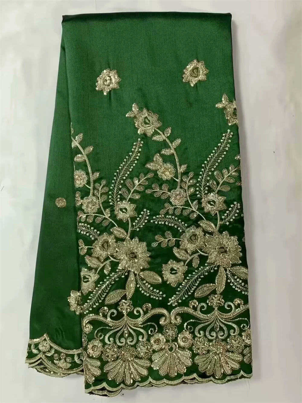 African Lace Fabric for Ladies, George Wrapper Dress Material, High Quality, 2024