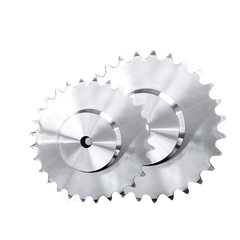 1pc 08B Sprocket Wheel 10/11/12/13/14/15/16/17/18/19/20/21/22/23/24/25 Teeth Chain Gear Industrial 304 Stainless for 08B Chain